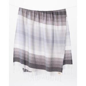 Teema The Grey Layers Organic Cotton Turkish Towel Bath Sheet 68" x 38" New